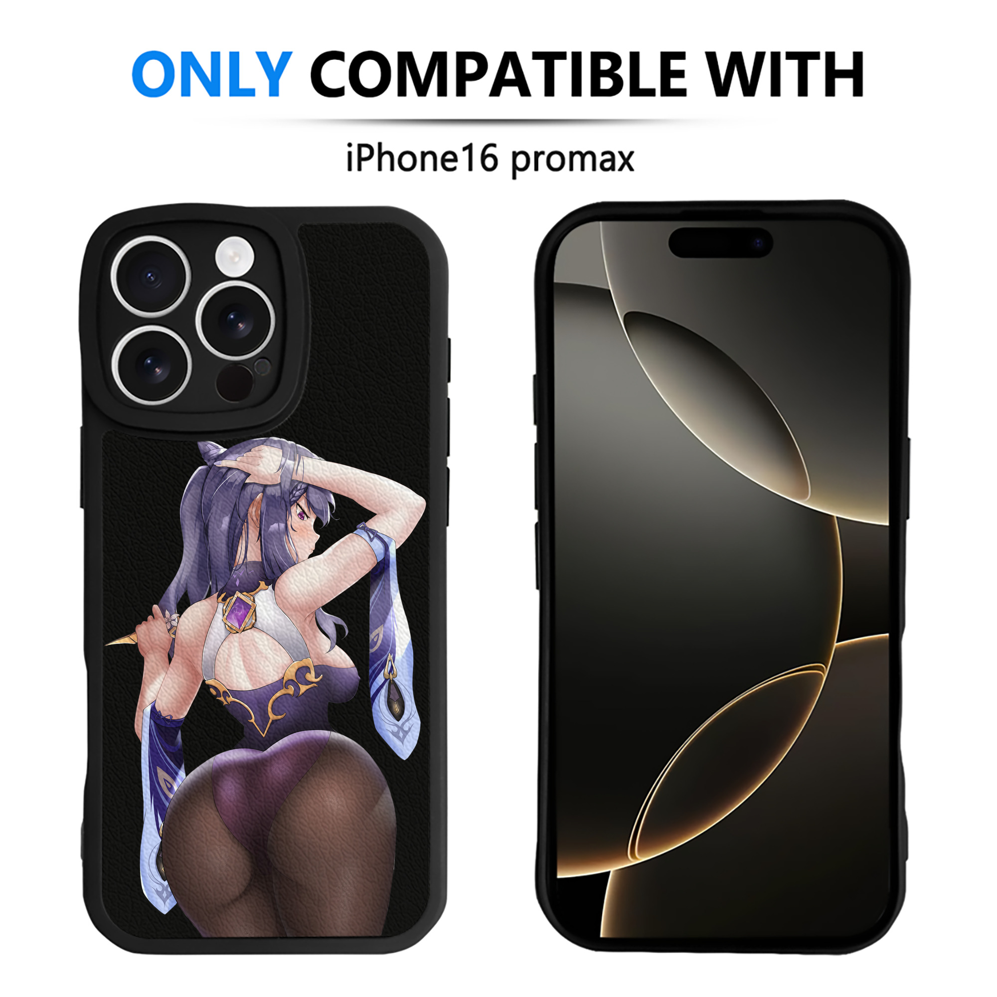 げんし神 刻晴 こくせい genshin Kokusei 【iPhone 16シリーズ対応】シリコンスマホケース（レザー調） 材質：シリコン